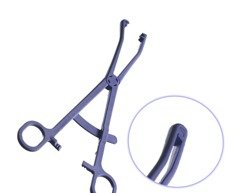 KOCHER forceps, curved (for IUD removal), disposable, sterile